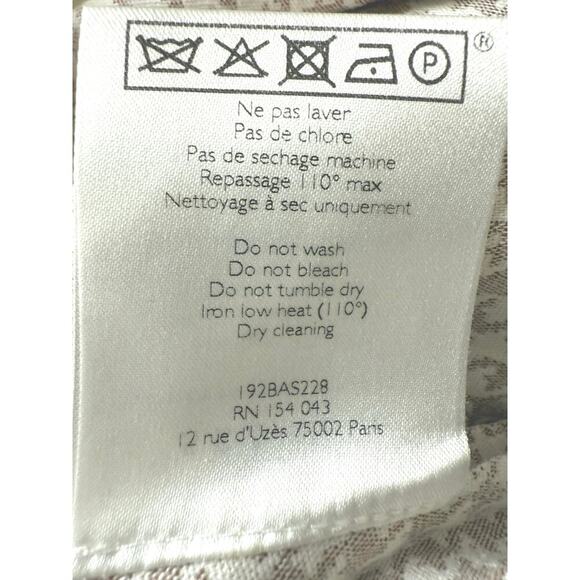 SEZANE Clara Trousers Camel/Ecru Houndstooth Women’s Size 34/US 2 EUC - Picture 12 of 15